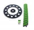 Kawasaki Kx125 125 Green Chain And Sprocket Black 12 48 110l