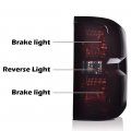 G-plus Smoke Lens Rear Tail Light Brake Lamp W Wiring Harness Compatible With Chevy Silverado 2014-2019 23295939 84288723