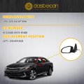 Dasbecan Left Driver Side Mirror For 2016 2017 2018 Kia Optima Rearview With Signal Light Power Glass Manual Folding Black