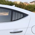 High Flying For Hyundai Elantra Sedan 2017 2018 2019 2020 Abs Back Side Window Scoop Louvers Cover 2pcs Not Fit Hatchback
