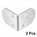 Uxcell Stainless Steel Shelves Corner Brace 50mmx50mmx38mm Joint L Shape Right Angle Fastener Joints Support Bracket Pack Of 2