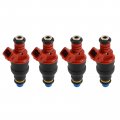 Topteng 4pcs Car Fuel Injectors Fit For Saab 1999-2001 9-3 0l 1994-1998 9000 3l 900 2