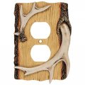 Antler Wood Outlet Cover 
