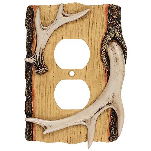 Antler Wood Outlet Cover