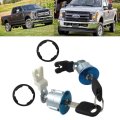 2pcs 13268592 Dl143b Door Lock Cylinders Front W 2keys Replacement For Ford 2003-2005 E-350 Club Wagon Submodel Chateau Xl Xlt