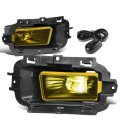 Auto Dynasty Compatible With Chevy Silverado 1500 Pair Of Chrome Housing Amber Lens Led Fog Light Mounting Kit Switch