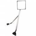 Truck Hood Mirror Tow Chrome Door Mounted Fit For 2002-2017 International Harvester Prostar With Pc Rh Tuck Car Manual Control 