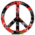 Emo Graffiti Peace Sign Car Window Decal 6 X Inches