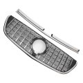 Front Upper Hood Bumper Grille For Mercedes-benz Vito-class W477 20-24 Kidney Grill Black Chrome Silver Tone 