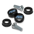 Ford Focus Rs On Black Abs Plastic License Plate Frame Screw Covers