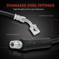 A-premium Rear Driver Brake Hydraulic Hose Compatible With Select Chevy Models Malibu 2005 2006-2007 Without Anti-lock Brakes 2