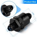 6an Male Non Return One Way Inline Check Valve Fitting Aluminum Use With Fuels Oil Coolant Air Diesel Methanol Ethanol And E85