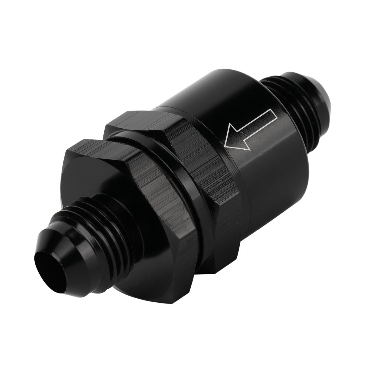 6an Male Non Return One Way Inline Check Valve Fitting Aluminum Use With Fuels Oil Coolant Air Diesel Methanol Ethanol And E85