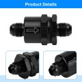 6an Male Non Return One Way Inline Check Valve Fitting Aluminum Use With Fuels Oil Coolant Air Diesel Methanol Ethanol And E85
