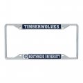 Northwood University Timberwolves Metal License Plate Frame For Front Or Back Of Car Officially Licensed Mascot 