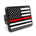 Ipick Image For American Flag Thin Red Line Firefighters Uv Graphic Metal Plate On Abs Plastic 2 Inch Tow Hitch Cover 