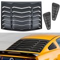 Bonbo Rear Side Window Louvers Windshield Sun Shade Cover Gt Lambo Style Abs Fits For Ford Mustang 2005 2006 2007 2008 2009 