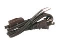 Lamp Cord W Rotary Style Switch And Tinned Ends 4ft Brown 