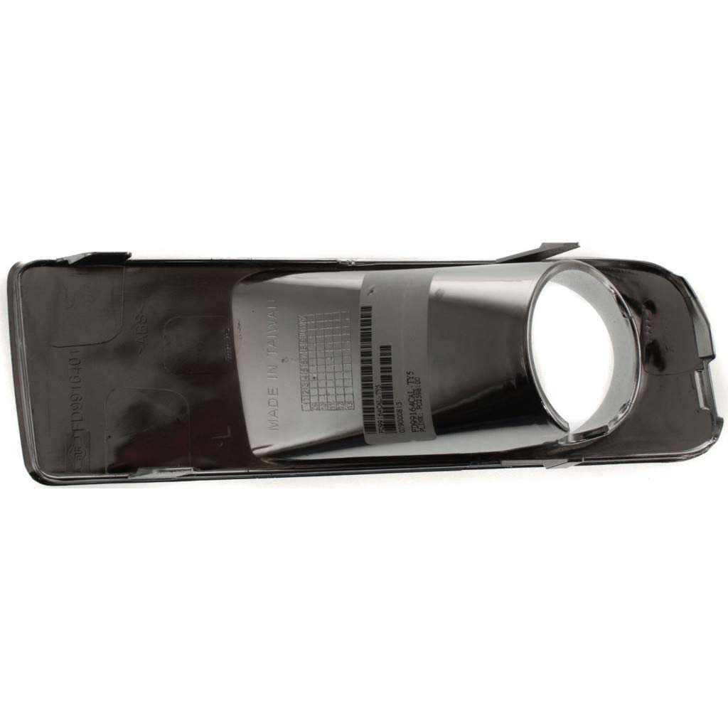 Fog Light Bezel Pair For Ford Fusion 2006 2007 2008 2009 Front Driver And Passenger Side Chrome Plastic Replaces Fo2598100