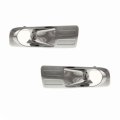 Fog Light Bezel Pair For Ford Fusion 2006 2007 2008 2009 Front Driver And Passenger Side Chrome Plastic Replaces Fo2598100 