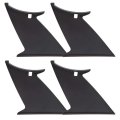 4pcs Wing Stabilizer Support For Impreza Wrx Sti Sedan 2015 2016 2017 2018 2019 15 16 17 18 19 Black Spoiler Stiffi 