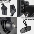 Sautvs Center Convex Rearview Mirror And Adjustable Folding Side Rear View Mirrors Kit For Polaris Rzr Xp Xp4 1000 Turbo S 4