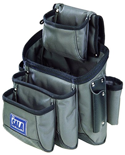 3m Dbi-sala 15-pocket Tool And Equipment Pouch Installs To Most Belts Blue Grey