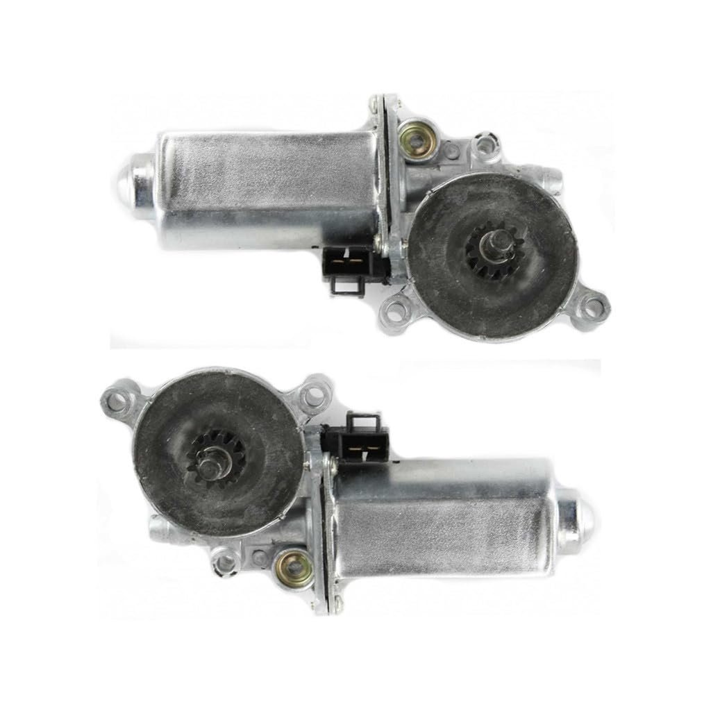 Front Window Motor Pair For Buick Regal 1988 To 1996 Driver And Passenger Side 12 Teeth Gear Replacement 12362503 Without