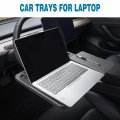 Horry Steering Wheel Tray Universal Double-sided Car Foods For Eating Reading Tray Table Travel Cup Holder Desk Driver Laptop