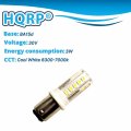 Hqrp 2-pack Navigation And Anchor Light Dual Contact Ba15d Bayonet Base Cool White 6300-7000 32 Leds Smd Led Bulb 12-24 Volt Dc