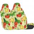 Delerain Car Seat Covers Set 2pcs Cucumber And Tomato Universal Front Seats Vehicle Enterior Protector Suitable Fits Most Auto