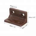Uxcell 30pcs 90 Degree Plastic Corner Braces 38x22x22mm Nylon Shelf Right Angle Brackets With Screws For Cabinets Cupboards