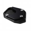 Uxcell 1 Set Aluminum Alloy Motorcycle Kickstand Plate Pad For Honda Cb125r 2018-2021 Extension Foot Support With Wrench Black