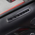Abs Carbon Fiber Interior Door Air Conditioning Vent Outlet Decoration Frame Trim For Ford Mustang 2015 2016 2017