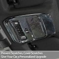 Gzxinwei Chrome Overhead Console Panel Glasses Holder Trim Cover Interior Parts For Ford F150 2021 2022 2023 Upgrade