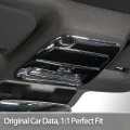 Gzxinwei Chrome Overhead Console Panel Glasses Holder Trim Cover Interior Parts For Ford F150 2021 2022 2023 Upgrade