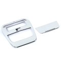 Gzxinwei Chrome Overhead Console Panel Glasses Holder Trim Cover Interior Parts For Ford F150 2021 2022 2023 Upgrade
