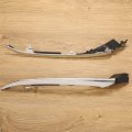 Kuafua Chrome Headlight Molding Trim Bumper Grille Compatible With 2018-2019 Honda Accord Ex-l Ex Lx Touring Models Replacement