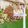 Joyidec Autumn Orange Pumpkins Mailbox Covers Magnetic Standard Size Waterproof Wraps Post Letter Box For Courtyard Garden Yard 