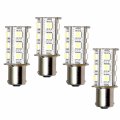 Hqrp 4-pack Ba15s 18 Leds Light Bulb Warm White Replacement For 1141 1156 Fits Casita Jayco Winnebago Minnie Winnie Jamboree 