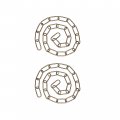 Aspen Creative Antique Brass 21120-07-2 Steel 3 Feet Heavy Duty Chain For Hanging Up Maximum Weight 60 Pounds Fixture Swag 