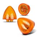 Partsam 10 Amber Side Marker Light Beehive Cone Clearance 2 For Peterbilt 9 Diodes 