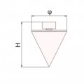 Wedo Non-sparking Plumb Bob Spark-free Safety Aluminum Bronze Din Standard Bam Fm Certificate 59 50mm