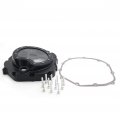 Httmt Mt313-004a- Engine Clutch Cover See Through Compatible With Kawasak Zx14r 2006-2014 Zzr-1400 Black Right