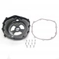 Httmt Mt313-004a- Engine Clutch Cover See Through Compatible With Kawasak Zx14r 2006-2014 Zzr-1400 Black Right