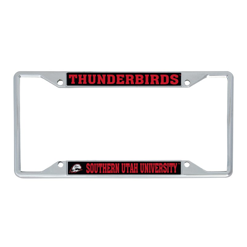 Southern Utah University Suu Thunderbirds Metal License Plate Frame For Front Or Back Of Car Officially Licensed Mascot