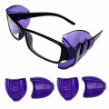 Wanty New Purple B52 B26 Wing Mate Safety Glasses Side Shields Eyeglasses Protection Fits Medium Large M Small-medium 
