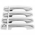 4pcs Door Handle Covers For 2010-2019 Toyota 4runner Exterior Driver Side Passenger Car Trim Kit Chrome 