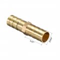 Uxcell 10mm Or 3 8 Id Brass Barb Splicer Fitting Straight Hose Air Gas Water Fuel 5pcs