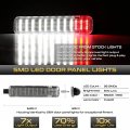 Vipmotoz Full Led Red White Interior Door Panel Courtesy Lights Compatible With 1995-2006 Tahoe Suburban Yukon Avalanche